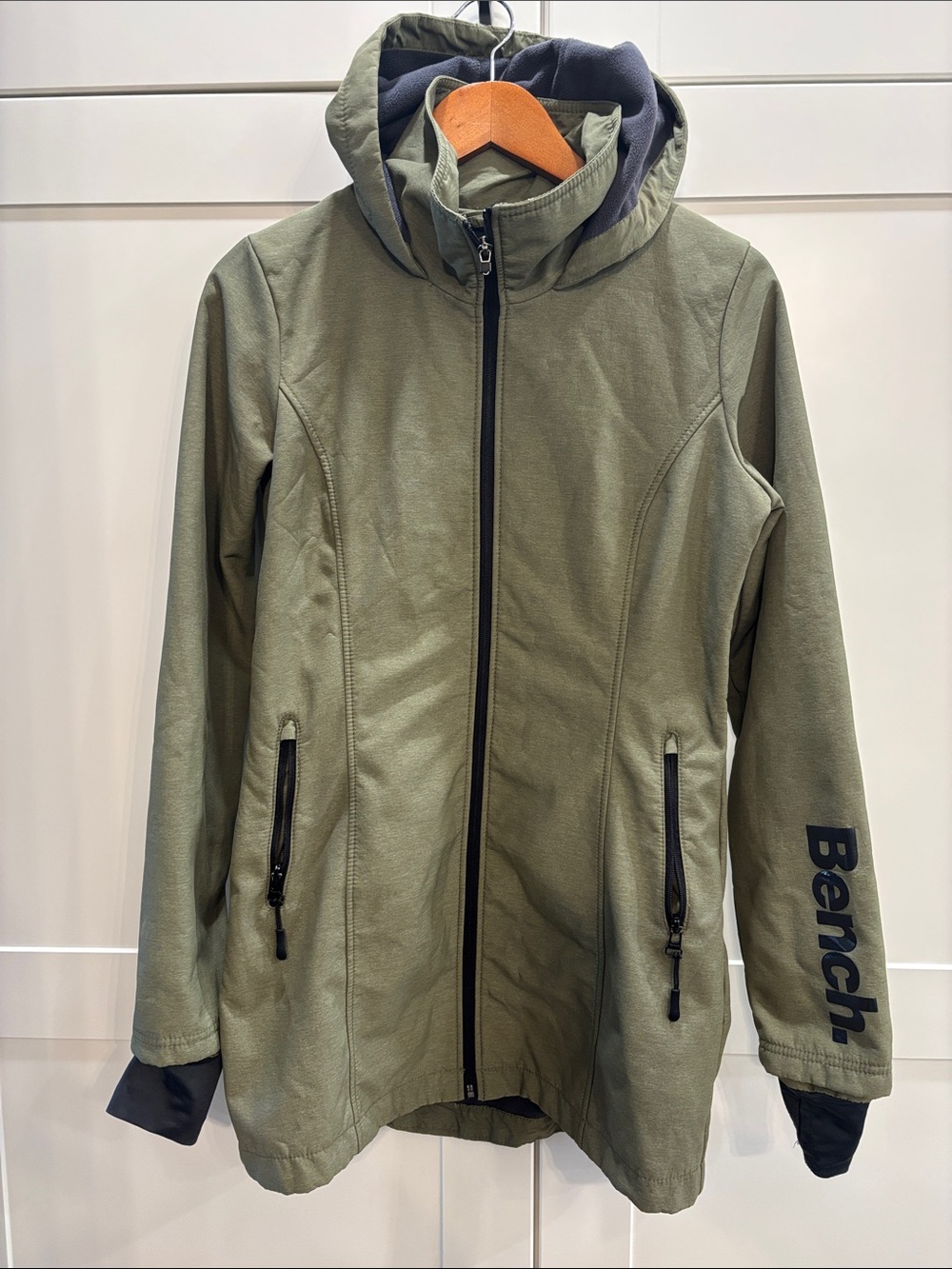 Bench Olive Green Hooded Softshell Jacket